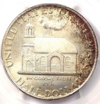 1936 Delaware Silver Half Dollar 50c - Pcgs Ms66 - $600 Value - Rare In Ms66