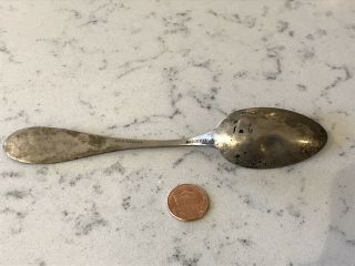 Antique Early 1800’s N.  Howard & Son American Coin Silver Monogrammed Spoon 2