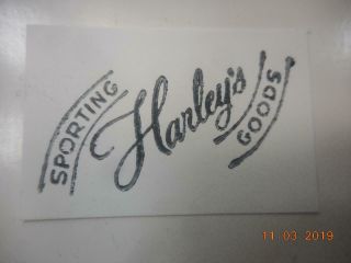 Printing Letterpress Printer Block Harleys Sporting Goods Antique Print Cut 2