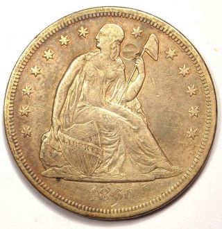 1860 - O Seated Liberty Silver Dollar $1 - Xf Details - Rare Early Type Coin