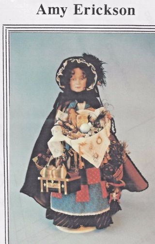 20 - 22 " Antique French - German Lady Peddler Doll Dress/skirt Apron Cape Pattern