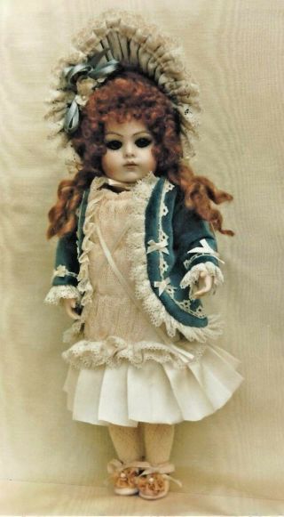 15 - 16 " Antique French Jumeau Doll Jacket - Dress Wire Hat Underwear Pattern German
