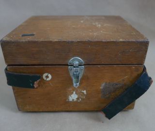 Antique Leeds & Northrup Co Galvanometer Test Equipment Voltage,  Wood Case 2