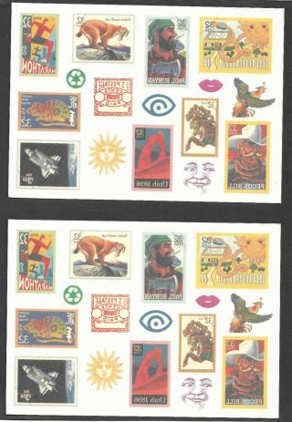 U.  S,  Postage Stamp Temporary Tattoos 2 Sets Rare