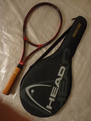 Rare Head Prestige Classic 600 " Trek Font " Tennis Racket Grip 4 5/8 Austria Ex
