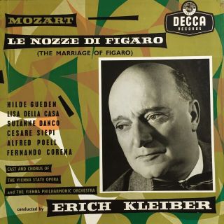 Sxl 2087 - 90 Uk Ed1 Mozart Nozze Di Figaro Kleiber Very Rare