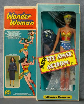 1979 Mib 12 " Mego Lynda Carter Wonder Woman Doll & Diana Prince Outfit No Repros
