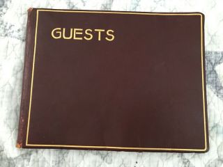 Very Rare Jerry & Patti Lewis Guest Book Signed By Celebrities 1950