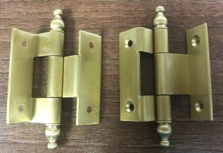 Hermle Kieninger Large Ormolu Hinge With Acorn Finials For Clock Trunks Or Cases