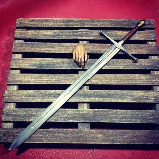 Custom Made 1/6 Scale Old Ice Sword Of Eddard Stark Tv Show " Game Of Thrones "