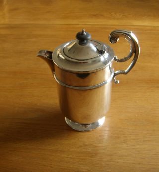 Antique Silver Plated Coffee/hot Water Pot By A E Furness & Sons - - - Scroll Handle