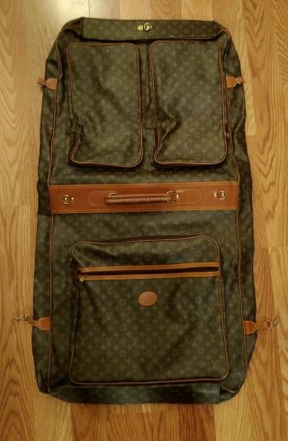 Louis Vuitton Garment Bag Carry - On Luggage LV Monogram Rare 3