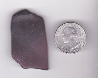 Rare Large Purple Pc Beach Sea Glass Crafts Jewelry Flattish