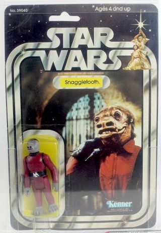 1979 Vintage Kenner Star Wars 21 Back - A Snaggletooth Afa 70 Ex,