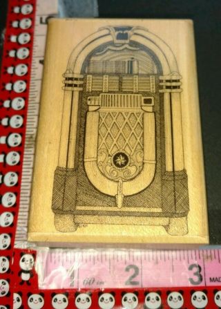 Juke Box,  Large,  Mostly Animals,  Rare,  927,  Wooden,  Rubber,  Stamp