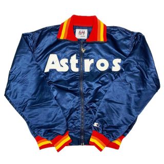 Vtg Rare Mlb Houston Astros Starter Satin Jacket.  Mens Xl