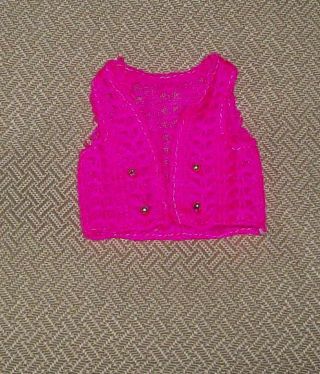Vintage Crocheted Vest For Francie Dolls Outfit Vested Interest 1224 From 1969