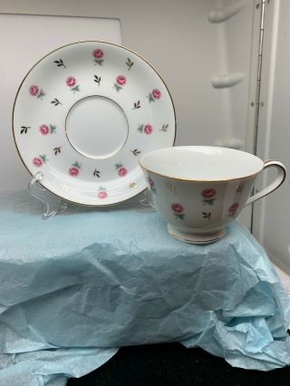 Vintage Noritake Rosalie Tea Cup And Saucer