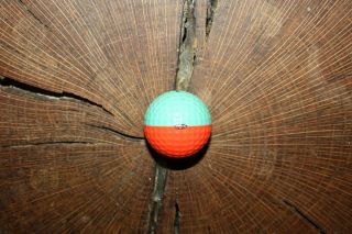 Vintage Aqua And Orange Ping Golf Ball Rare