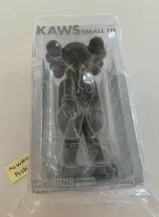 Kaws - Small Lie Companion - Black - 100 Authentic - / Medicom