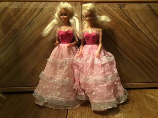 Vintage 1985 Dream Barbie Glow Gown - Dolls Not