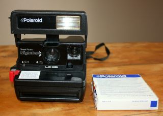Rare Collectible Polaroid 600 Street Photo Nightcam Night Cam W/film - Exc Cond
