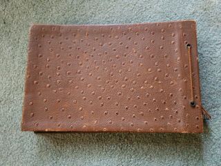 Vintage Early 1900s Leather Photo Album With Many Vintage Photos Inside COOL 3