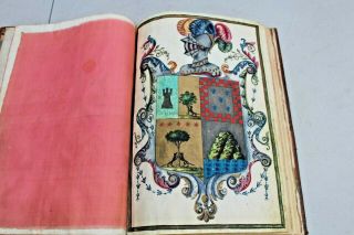 MASTERPIECE OF 17th CENTURY BOOK ILLUSTRATION - RARE FAMILY CREST 2