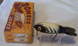 Vintage Bomber Wood Lure 10/27/19pot Box Special Br