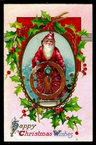 Unusual Santa Claus At Ship 