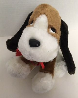 1980s Hallmark Sebastian Basset Hound Puppy Dog 9 " Plush Vintage Sewn Toy D4