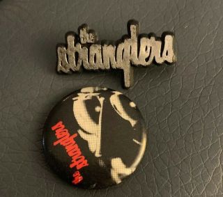 Two Rare Stranglers Buttons Pin Promo