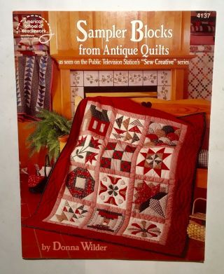 Sampler Blocks From Antique Quilts Booklet By Donna Wilder