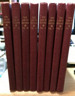 The Law Of Success In 16 Lessons By Napoleon Hill 8 Rare Books 1947 Hardcover