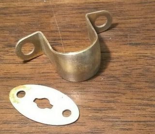 CLAPPER COVER AND KEY HOLE from Antique Kellogg Hand Crank Wood Wall Telephone 3
