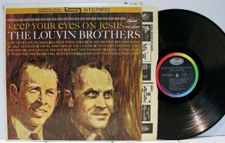 Rare Country Lp - The Louvin Brothers - Keep Your Eyes On Jesus - Capitol St - 1834
