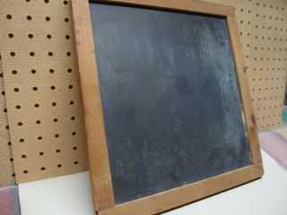 Antique Vintage 2 Sided SLATE CHALK BOARD Wood Frame Primitive SCHOOL Student 3