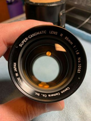 [rare Near Mint] Canomatic Lens R 85mm 1 : 1.  8 10161