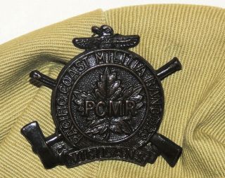 RARE PCMR Pacific Coast Militia Rangers Beret helmet cap badge lapel pin button 3