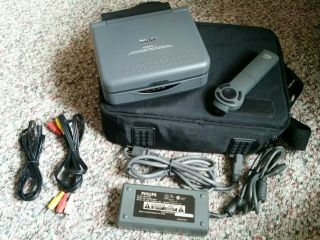 Vintage Rare Philips Cd - I 370 Portable With Carry Bag,  And Remote Control
