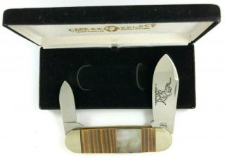 Rare 001 Of 100 Case Xx Elephant Toe Knife Black Pearl Mop 6250 Sunfish 3751 - Lmp