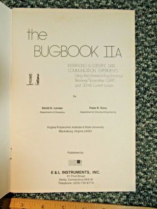 The Bugbook IIA Interfacing & Scientific Data Communication Experiments 1975 2