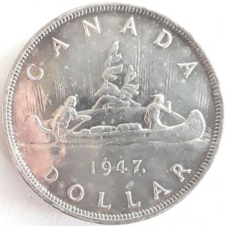 1947 Maple Leaf $1 With 2hp - Ungraded Collectable Rare Coin