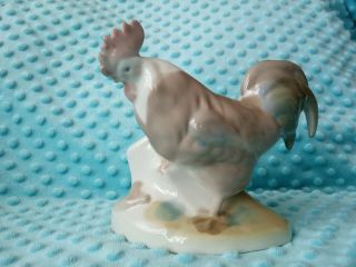 Rooster Figurine Porcelain Figurine Made In The Ussr In The 60