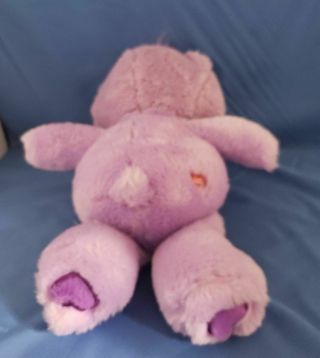 13 " Care Bears Purple Share Bear Lollipop Candy Tummy Stuffed Plush