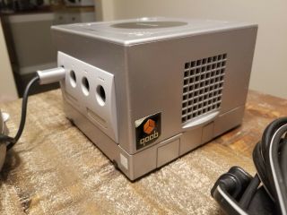 Qoob Pro Mod Chip Installed - Silver Nintendo Gamecube With Controller Rare