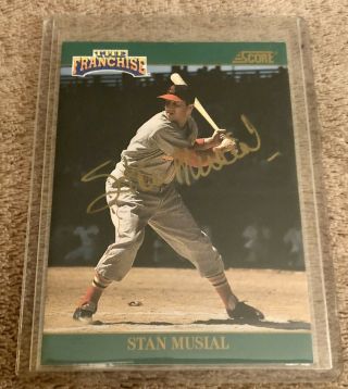Stan Musial 1992 Score The Franchise Auto Artist Proof 6/10 Rare 