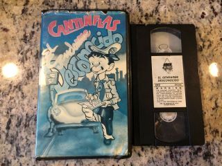El Gendarme Desconocido Rare Oop Big Box Clamshell Vhs 1941 Cantinflas Comedy
