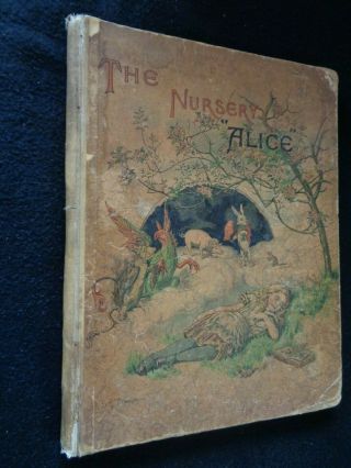 V Rare 1889 1st Edition - The Nursery Alice - Carroll - Alice In Wonderland