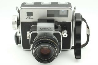【Rare EXC,  】Konica Press w/ Koni - Omega 90mm f/3.  5 Lens from JAPAN 520A 2